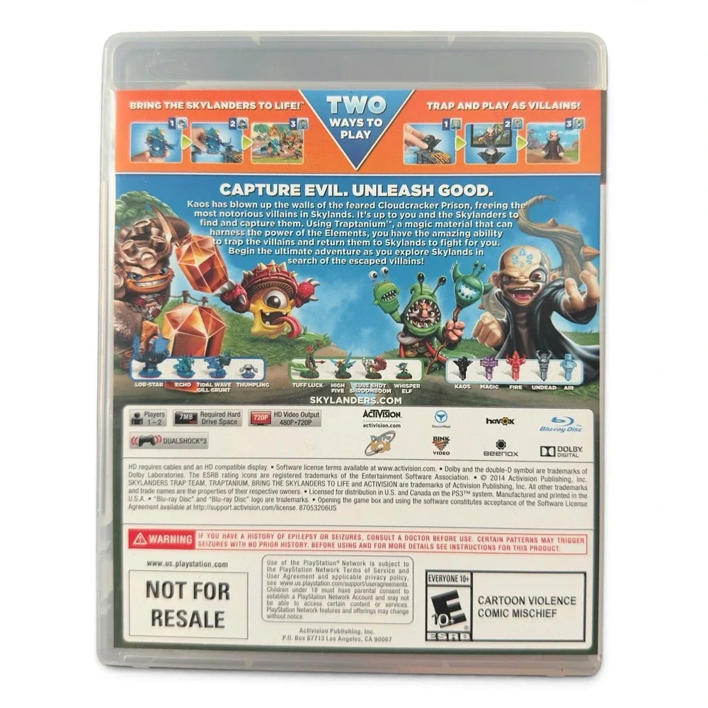 Skylanders Trap Team Starter Pack PS3 Playstation 3 Activision
